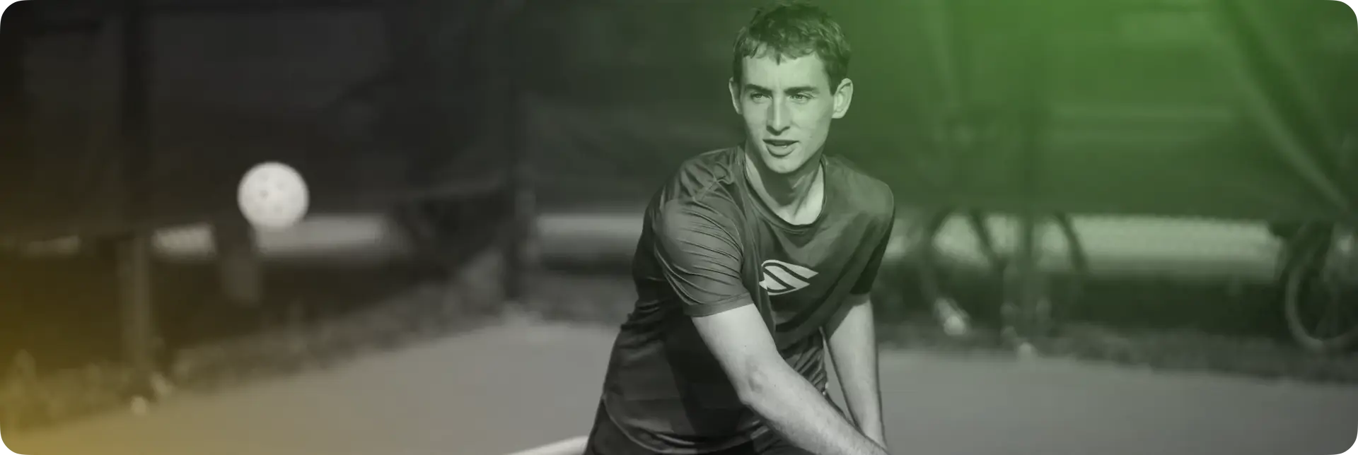 Serious about pickleball player