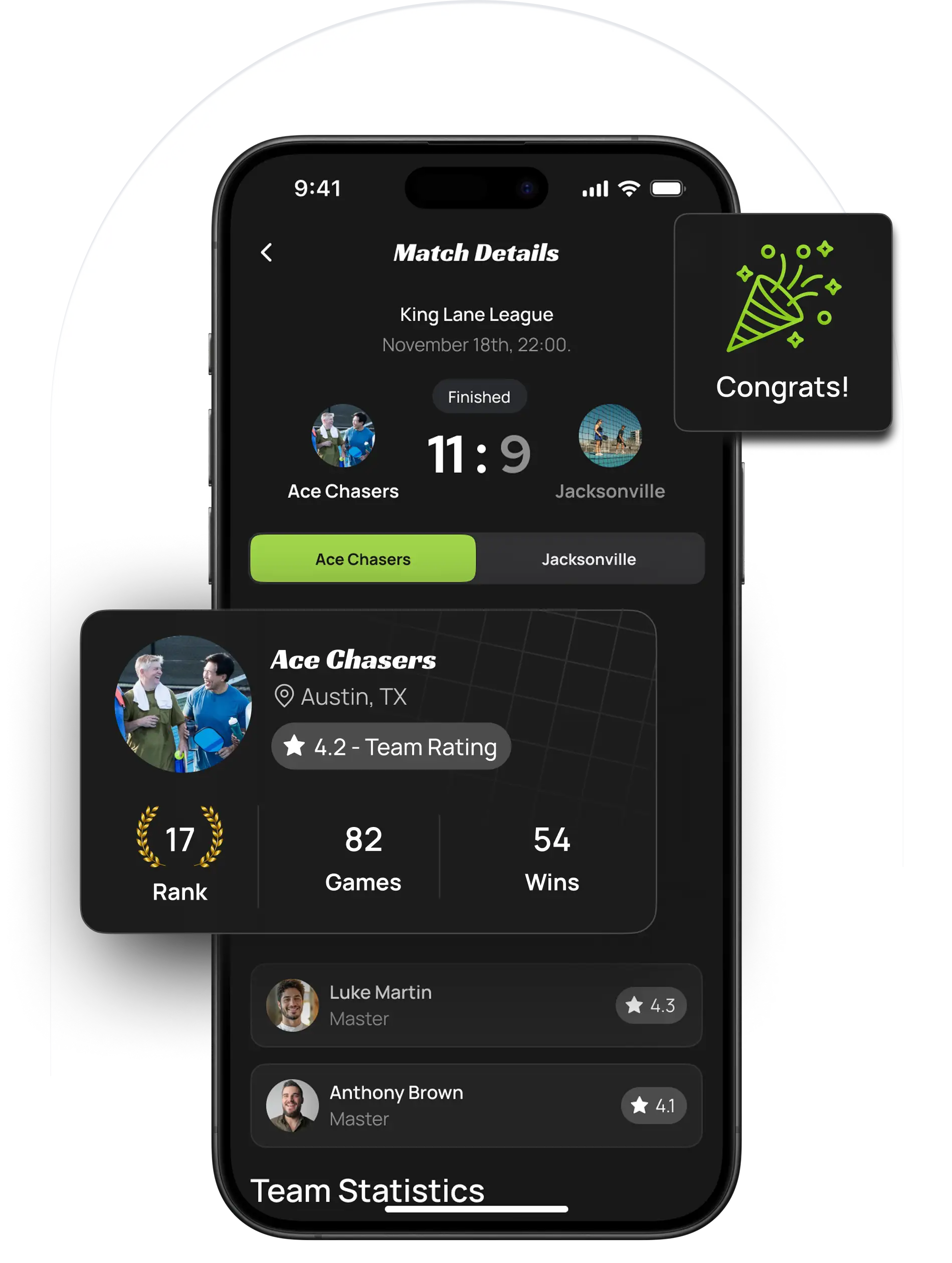 Player list and availability